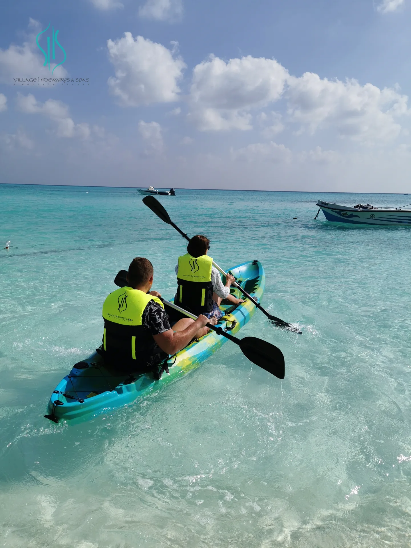 Kayaking on the lagoon